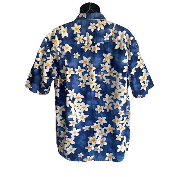 Royal Creations Floral Vacation Men’s Hawaiian Shirt Blue Sz XL Made in Hawaii - Picture 3 of 10